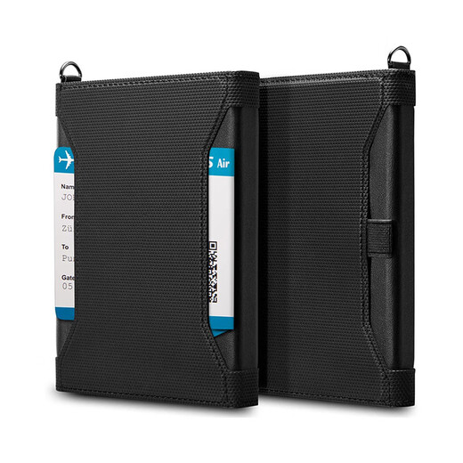 VANLEMN Danish Business Passport Bag Travel Multifunctional Passport Clip Card Bag Blue