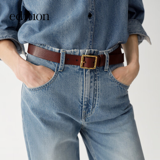 Edition Jeans für Frauen 2025 Sommer Neues breites Retro-Hose aus Weitbein Baumwollhosen Jeans Jeans Blue M.