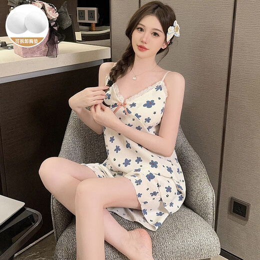 COLORFUL GEMS夏季纯欲碎花吊带家居服套装 LXE-757#彩色条 180 XL