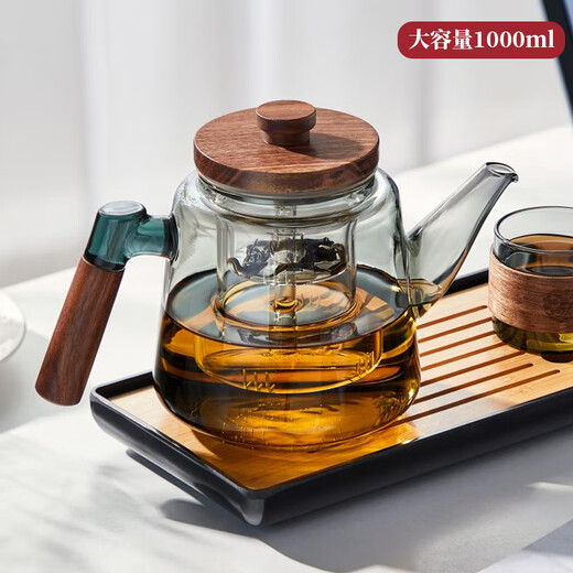 TEAHUE teapot glass teapot tea water separation boiling teapot high borosilicate kettle heat-resistant office household tea set
