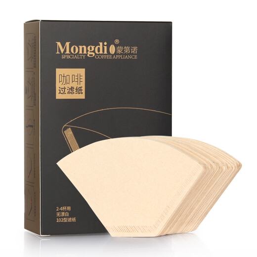 Mongdio coffee filter paper drip American coffee machine filter paper hand-brewed coffee type 102 100 sheets