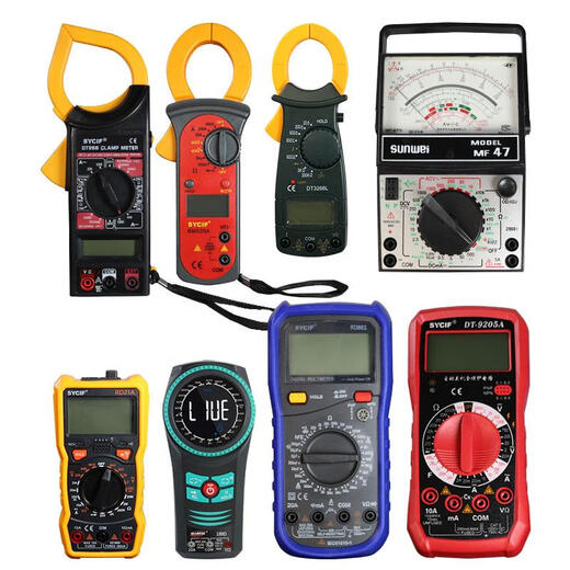 Jiang Zhiai Zeiger kleiner Multimeter digitaler hoher Präzision intelligenter Anti-Fire-Messgerät Elektronischer Elektriker Home DT Klemmmesser DT-9205A Digitales Multimeter Rote Aussehen