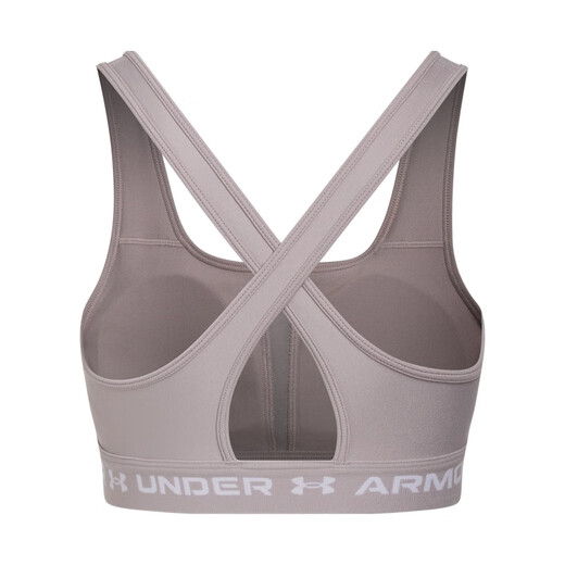 安德玛（UNDERARMOUR）女子UA Crossback运动内衣—中强度1361034 黎明灰粉009 M