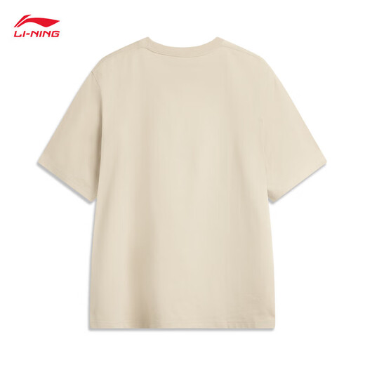 Li Ning Toy Story Joint Series丨T-shirt Men's Ice-sensing Comfortable Moisturizing and Wicking Short-Sleeved Cultural Shirt AHSV687 Coast Gray-3 M (170)