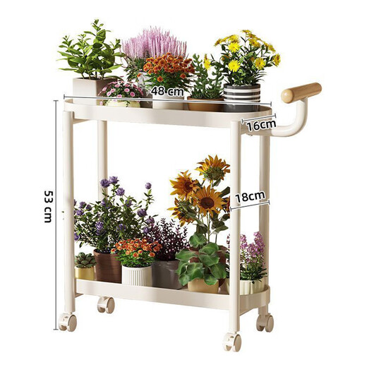 Anya flower rack living room floor-standing movable flower rack balcony plant rack multi-layer succulent flower pot bracket