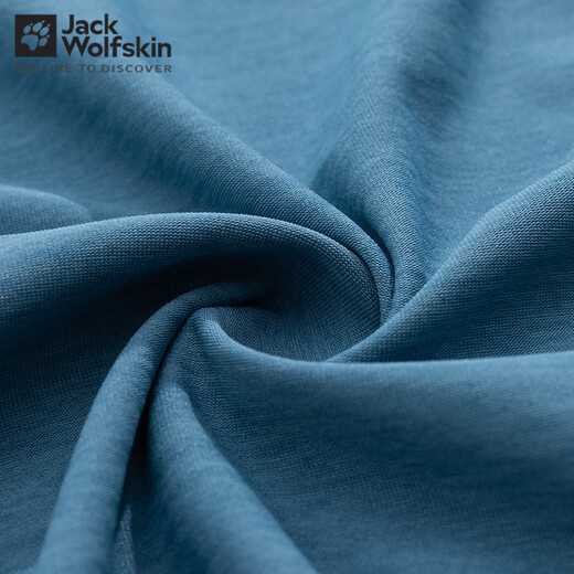 Jack Wolfskin Polo camiseta Camiseta para hombres Sports de primavera y verano Camiseta al aire libre Camiseta informal diaria y transpirable Camiseta de manga corta 1289/Sea Blue 2xl 185/108a