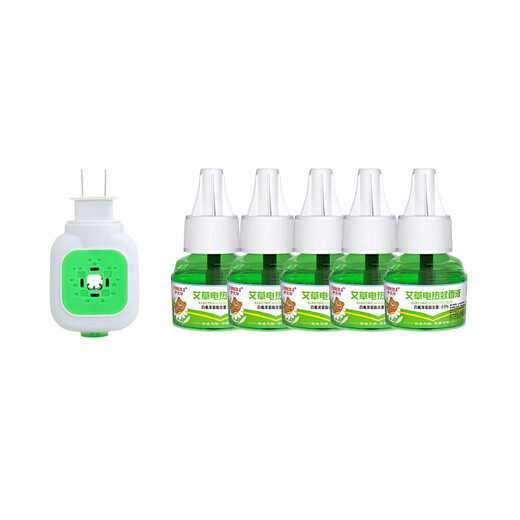 Electric Mosquito Repellent Liquid, Mosquito Repellent Liquid, Mosquito Killing Liquid, Electric Mosquito Repellent Liquid, Mugwort Mosquito Repellent Liquid, Heater, 1 device, 5 liquids