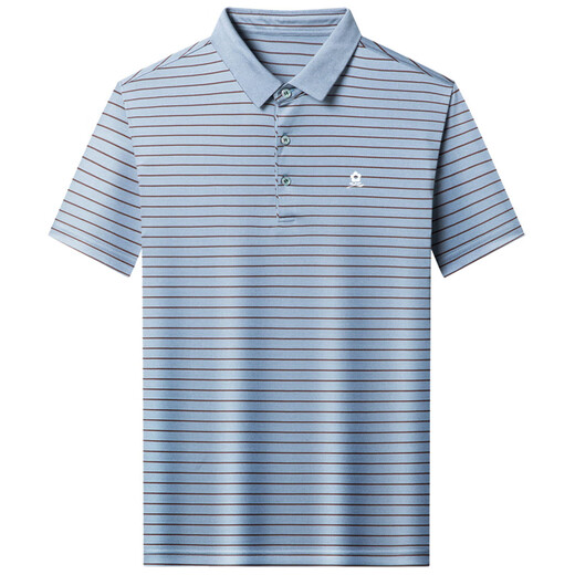 Sitio web oficial de Montagut Camiseta TT de manga corta Men 100 Contiene ropa de polo de solapa de rayas de Summer Sail de Sail de Mulberry Sild de mediana edad.