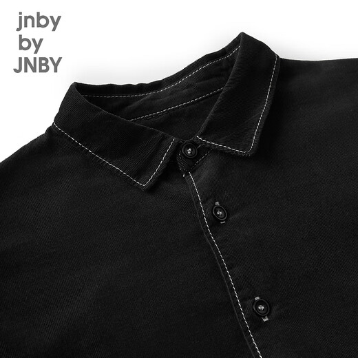 Jnby by JNBY Jiangnan Buyi children's clothing autumn and winter loose long-sleeved corduroy ribbon shirt boys and girls 1O8217560 005/near black 110 cm