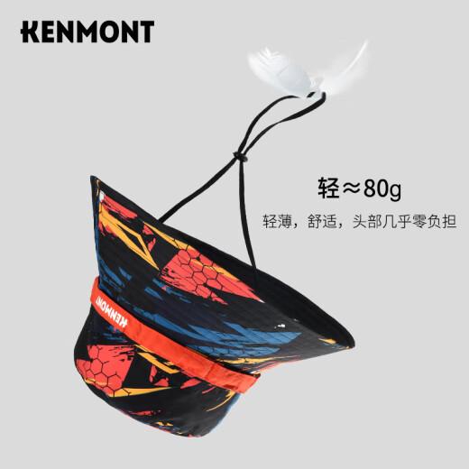 卡蒙（Kenmont）遮热迷彩太阳帽男遮阳渔夫帽情侣款春夏防紫外线大檐帽3819 桃红色（女款3888） 均码 可内调节59cm男款