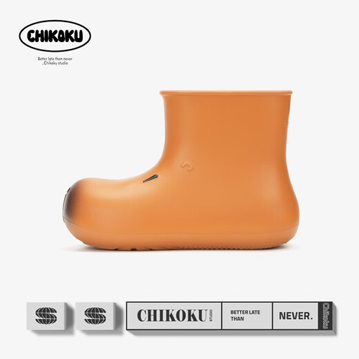 Chikokuchikoku2025 Новые дождевые ботинки Kapibala для женщин на открытом воздухе, не проскальзывающих водонепроницаемые дождевые ботинки, маленький ксеноновый порошок 36 -37