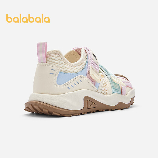 Balabala shopping mall same style children's shoes girls sports sandals breathable new summer outdoor shoes off-white 10301 31 (foot length 18.8-19.2/inner length 20.3)
