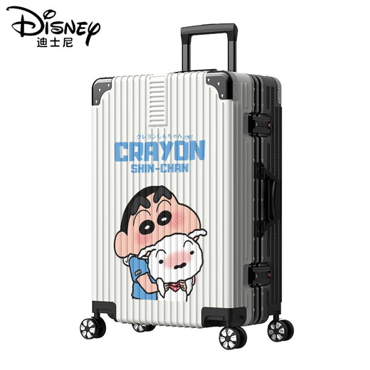 
Disney suitcase women's 2025 new cute cartoon student trolley case ins internet celebrity password box durable travel case men 1283 (zipper style) white and black 20 inches