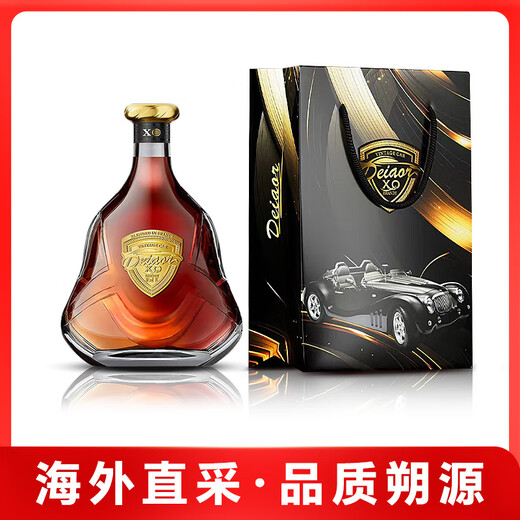 Daihao French imported foreign wine classic car XO brandy authentic 40% spirit wine base wine gift box [Daihao classic car] 1000mL 4 bottles