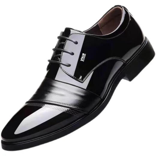 YRC Yierkang Zapatos de cuero para hombres en invierno Nuevo negocio ropa formal y versátiles zapatos de boda calientes casuales y atercioales 9928 Negro High-Ded 43