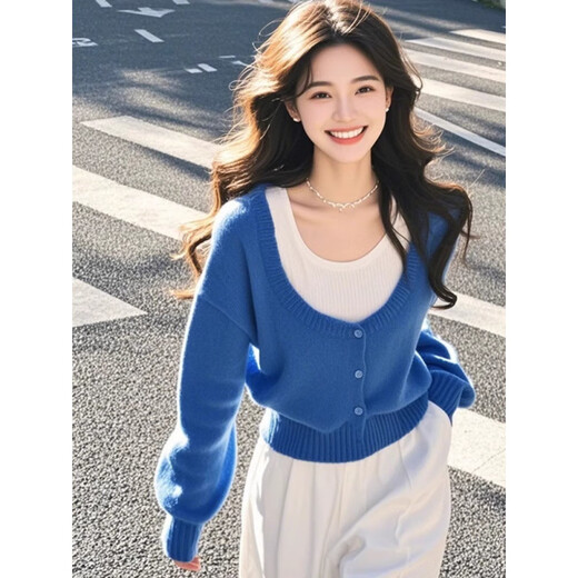 Guanmao PEI 2024 Pull à mode réduisant l'âge pour la femme de l'automne de la femme Nouvelle belle chemise 2025 724 Collier d'abricot l recommandé 105-115jin [Jin est égal à 0,5 kg]