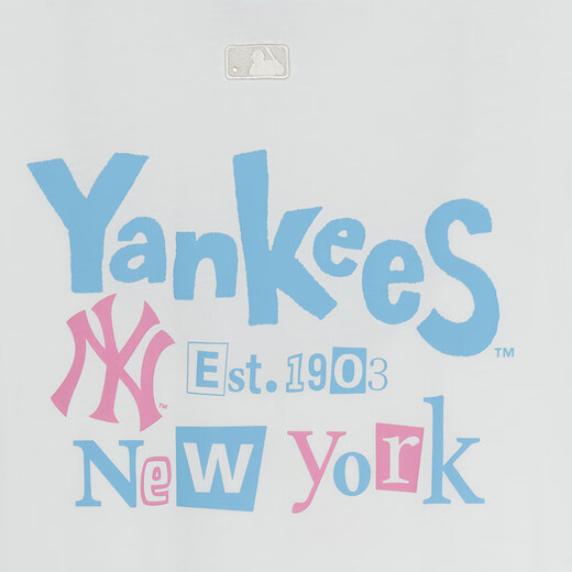 MLB短袖男女情侣装T恤运动休闲t恤时尚百搭25新款3ATSB5253-50WHS-M