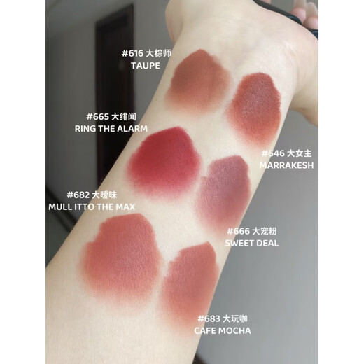 Mac Light Satin Matte Big Head Lipstick Lipstick 826 834 839 683 [Matte] 646 Gran mancha porno femenina