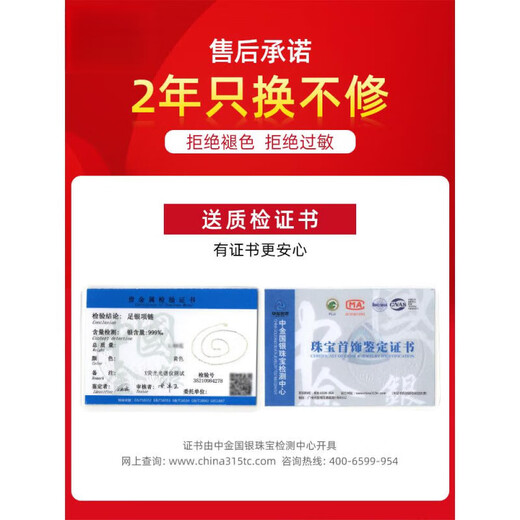 Century-old Fenxiang 999 silver extended necklace for women without pendant 18k gold plated 925 sterling silver colored silver fat plain chain 925 silver-gold color-box chain 55cm