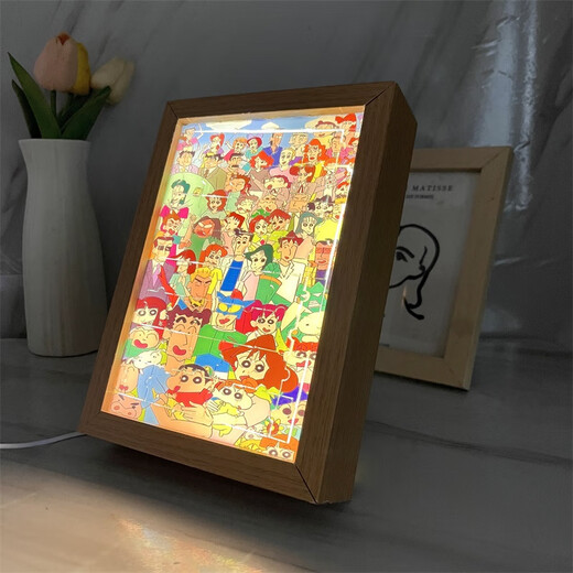 
Premium bell bud journey around Lingya Cao Tai minister creative custom puzzle handmade DIY mirror lighting drawing small jmxk86-2 bell bud journey desktop puzzle ornaments + charging lighting drawing puzzle gift