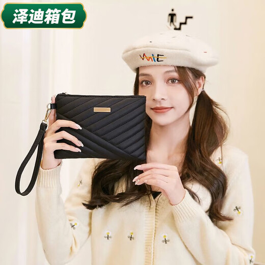 Yunluo Chinese Valentine's Day Embroidered Temperament Large Capacity Niche Clutch Bag Fashion Versatile Trendy High-Looking Women's Wrist Bag White Rich 092 Style