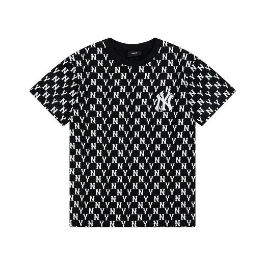 
MB couple printed short-sleeved T-shirt loose casual trend DT-9923 black M