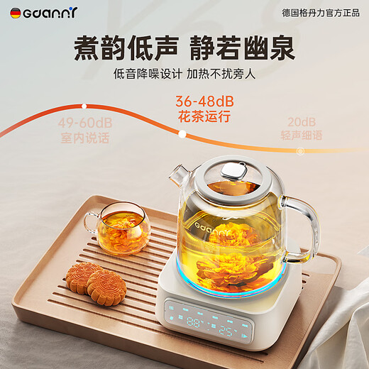 GDANNY German Health Kettle Full Glass Official Flagship Store Electric Boiling Water, Hot Water Stewing, Tea Stewing, Integrated Fully Automatic Constant Temperature New Electric Ceramic Stove for Mini Baby Milk Making Office Flagship Model - Microcrystalline Electric Ceramic Stove丨High Efficiency Heating 2L