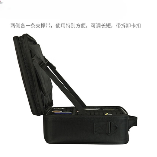 Zailu fishing storage bag, fishing gear, multi-functional storage box supplies, equipment, fishing gear bag, fishing tool box accessories, large - three layers 40*29*14+strap