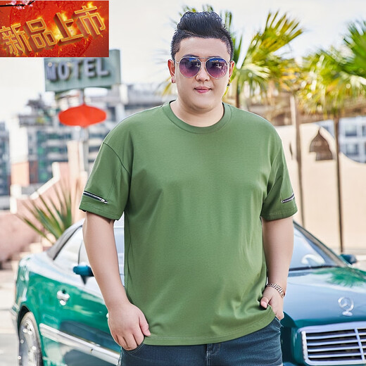 Doberman 2025 new summer plus size T-shirt for men short-sleeved sports sweatshirt for fat half-sleeved vest black 691 Mr. Song XL 120-140