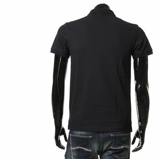ARMANI/Armani EA Men's simple casual and fashionable short-sleeved POLO shirt EM001379 AF14103 Black UC001 L