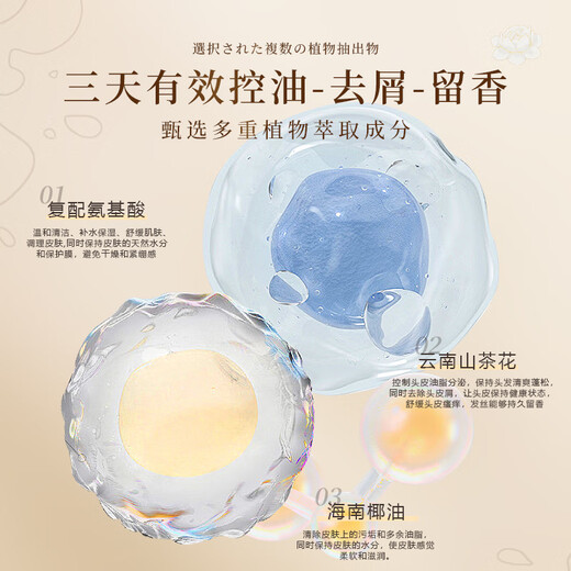 Princess Ya White Tea Cold Scent Shampoo + Conditioner for Men and Women Long-lasting Flavor Control Oil Control Anti-dandruff Soft Washing Set 1000ml