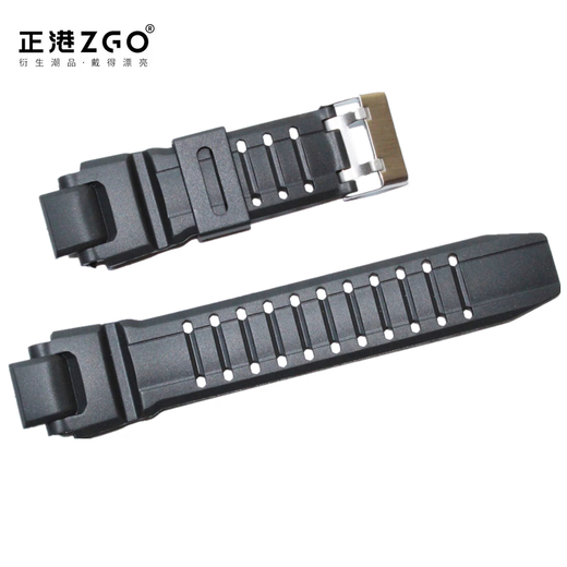 Zhenggang ZGO504 Reloj electrónico adaptado a una correa de 505 accesorios de goma deportivos de estudiantes ZG-753 Correa de reemplazo negro 0 mm