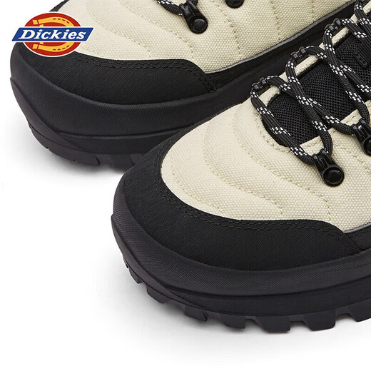 Dickies男士工装鞋户外登山鞋男鞋厚底增高防滑休闲鞋潮鞋子 白黑 39 