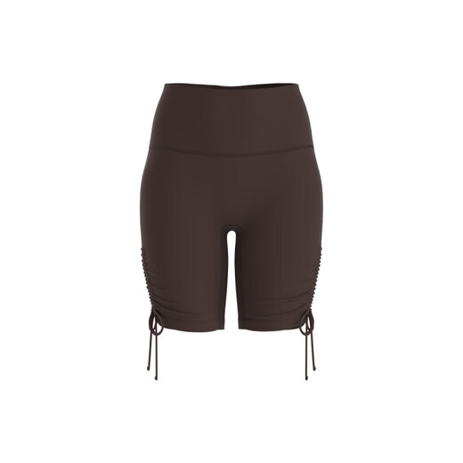 LULU CENTURY2025 Summer New Pula Improves Waist and Rats Sports Fitness Nude Feeling Yoga Shorts Pamela Cardamom Green M