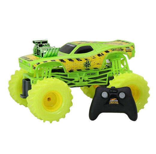 Monster Jam remote control monster big bike monster truck 124 children's toy car 115 small iron man 124 battery model official standard