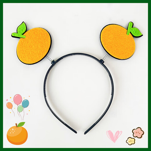 Zi Jiafu Children's Day Decorative Hair Accessories Sports Games Performance Props Watermelon Strawberry Banana Fruit Spring Headband Hairpin Strawberry Spring Headband