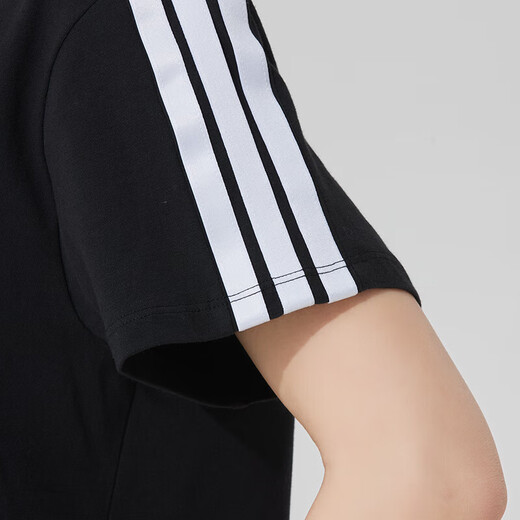 
Adidas women's sports suit 25 summer new simple casual round neck short-sleeved T-shirt running breathable sports pants trousers two-piece set/simple trend L