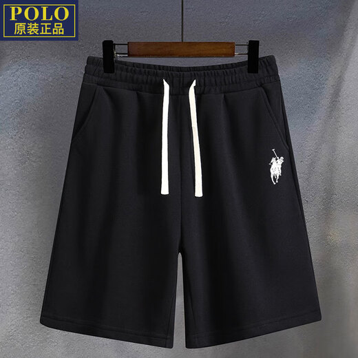 POLO SPORT American Ralph Lauren Summer Thin Teenagers Stretch Loose Shorts Elastic Belt Quarter Pants Casual Pants Men 777-Shorts-Q1 Khaki 3XL Recommended 170-190Jin Jin is equal to 0.5 kg