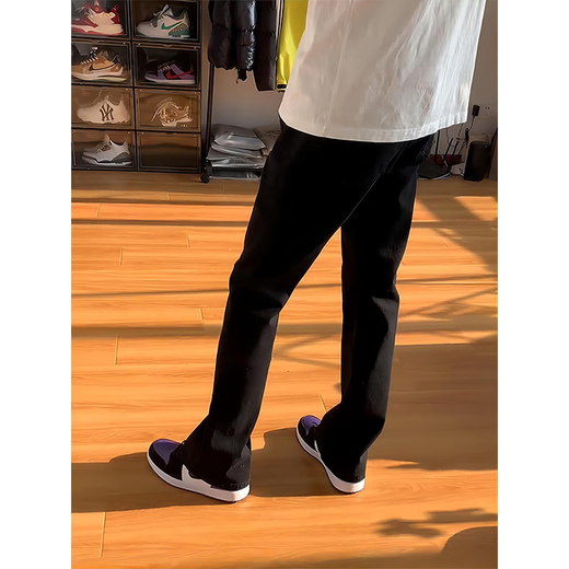7 Beste Jeans Herren Sommerstil Amerikaner Retro-Protokollierungs-Tarn-Werkzeug losen geraden langen Hosen Männer DF-701 Black XL