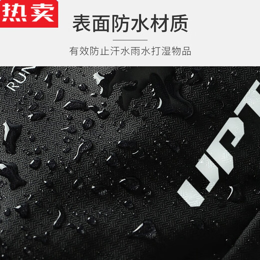 German imported high-quality sports waist bag for women 2025 running mobile phone bag fitness bag belt men's and women's cycling black + leather arm bag pink