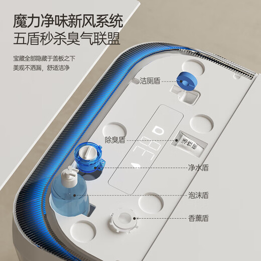 小米蜗牛系列智能马桶一体机双水路内置过滤器泡沫盾虹吸式冲水带水箱零压 M831  手动翻盖+UV除菌+水质过滤