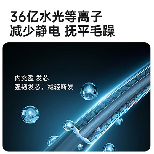 KEHEAL Kesi high-speed hair dryer 3.6 billion plasma hair care power generation hair dryer household negative ion hair care quick-drying portable hair dryer travel recommended gift HC5P streamer silver