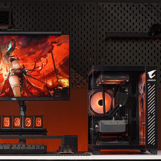 Gigabyte brand desktop Core i5 12490F/14400F RTX4060/5060/5060Ti E-sports game live broadcast design and assembly computer DIY customized family bucket three I5 14490F丨RTX5060