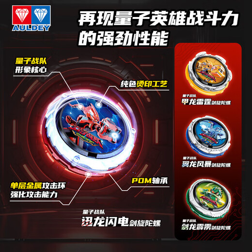 
Audi Double Diamond (AULDEY) Hurricane War Soul Sword Spindle Gyro Quantum Team Wingdon Storm Joint Boy Toy Birthday Gift 580894
