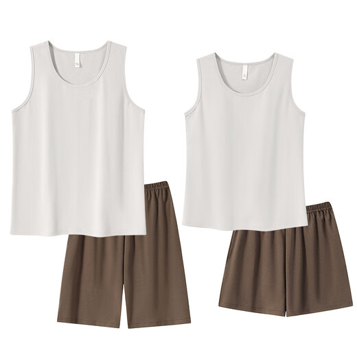 S.Sofea Pyjamas Sommer-Baumwollshorts-Shorts Anzug Männer und Frauen dünne Hauskleidung FPS/KW6169-1 Frauen 170 m
