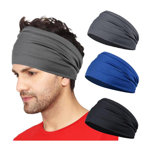 Oeing Sports Hair Band Fitness Men's Autumn and Winter Swins-Sweating Worthband ancho que corre la diadema de diadema de banda para la cabeza de cabeza de cabeza de diadema antiperspirante