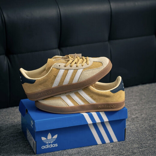 Adidas Gazelle German Training Training Shoes Shoes New Yellow T-Toe Shoes ji3523 Официальный флагман Ji3522 Blueberry 38