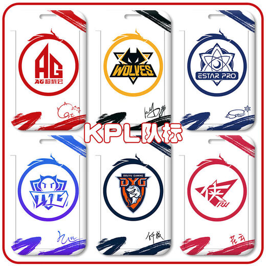 AG Jiuwei LDG Nuanyang King Of Glory KPL Team Set Card Set Student 'Farm Card Set Campus Card Brand Certificate Set KPL Team Mark - Z13786 XIQIAO [ensemble de cartes + Long Lanyard]