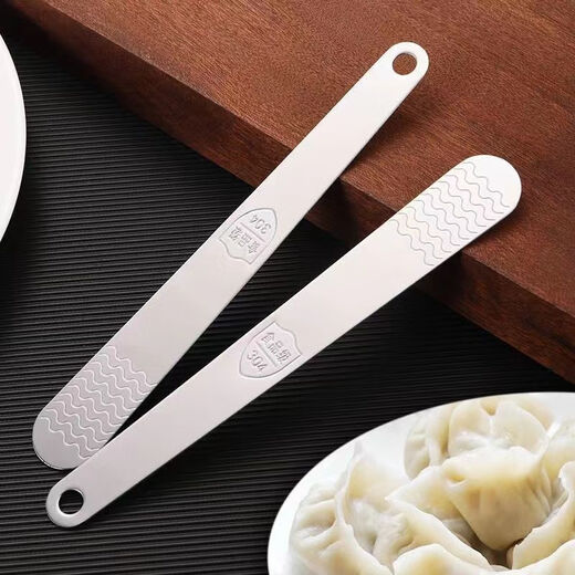 Zhexi Shop Dumpling Making Magic Wonton Dumpling Filling Picking Spoon 304 Stainless Steel Stuffing Spatula Spoon Filling Picking Spoon for Making Dumplings 2 Pack On Sale