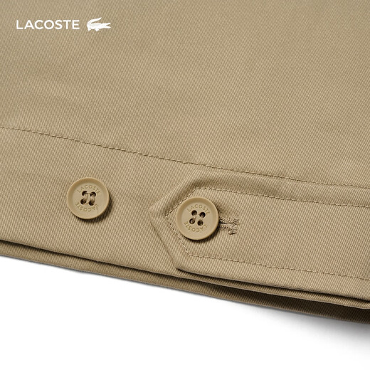 LACOSTE [MISMO MODELO DE WANG YIBO] Ropa para hombres de cocodrilo francés 25 Versión estándar de primavera y verano Jaqueta ejecutiva resistente al agua BH7027 CB8/Camel L (185) 54